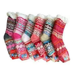 ZUKO - 3PACK - MUJER CALCETIN CHIPORRO ANTIDESLIZANTE PANTUFLAS