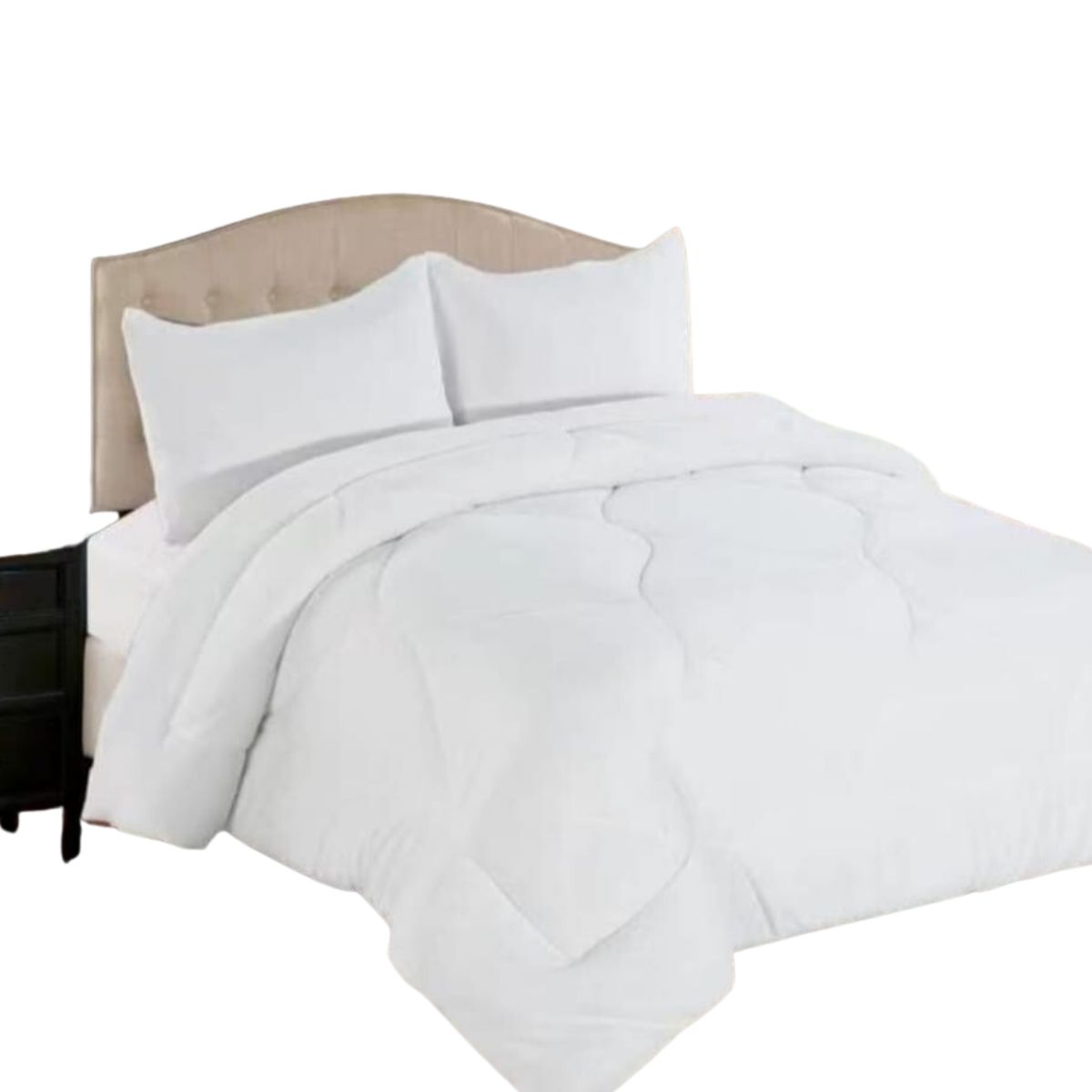 GENERICO - COBERTORES, BLANCO CON CHIPORRO Y POLAR PLUSH INVIERNO 2 PLAZA