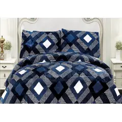 GENERICO - COBERTOR SUPER KING CON DISEÑO QUITA FRIO CON CHIPORRO Y PLUSH 250X270