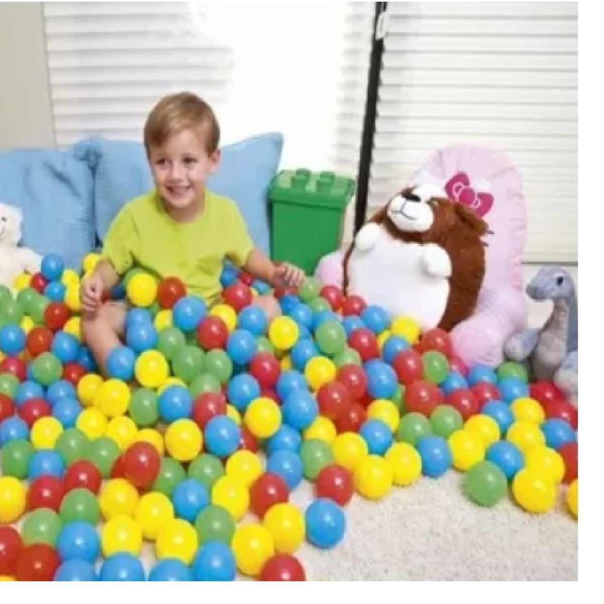 BESTWAY - MALETA DE PELOTAS PLASTICAS DE COLORES  100 UNIDADES