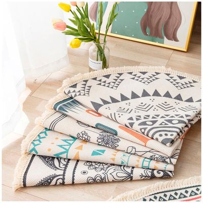 Imagen 2 del producto Alfombra Kilim de estilo etnico Redonda 120 cm.