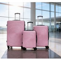 Set 3 Maletas Rigidas Ruedas 360- Rosado pastel 27