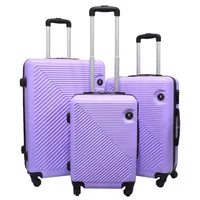 Set 3 Maletas Rigidas Ruedas 360- Lila 27