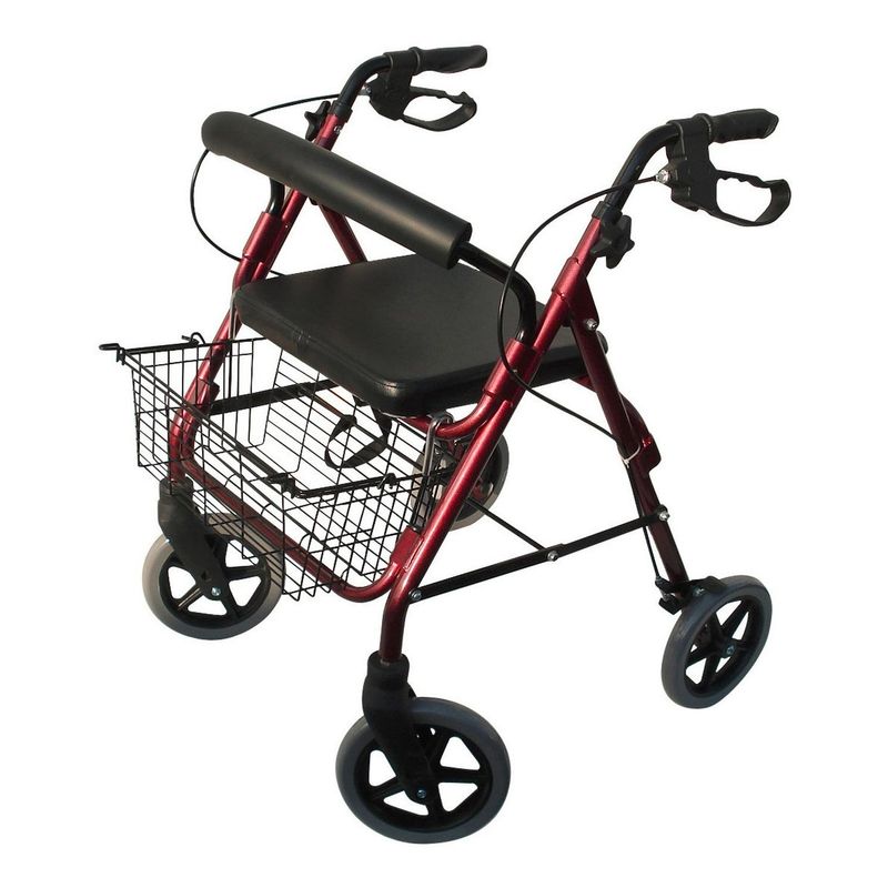 BLUNDING - Andador Roller Con Asiento Y 4 Ruedas