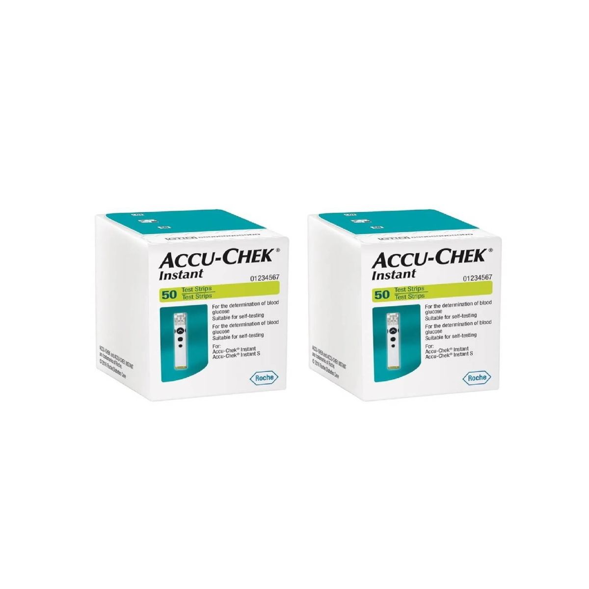ROCHE - 100 Tiras/ cintas Reactivas Accu Chek Instant