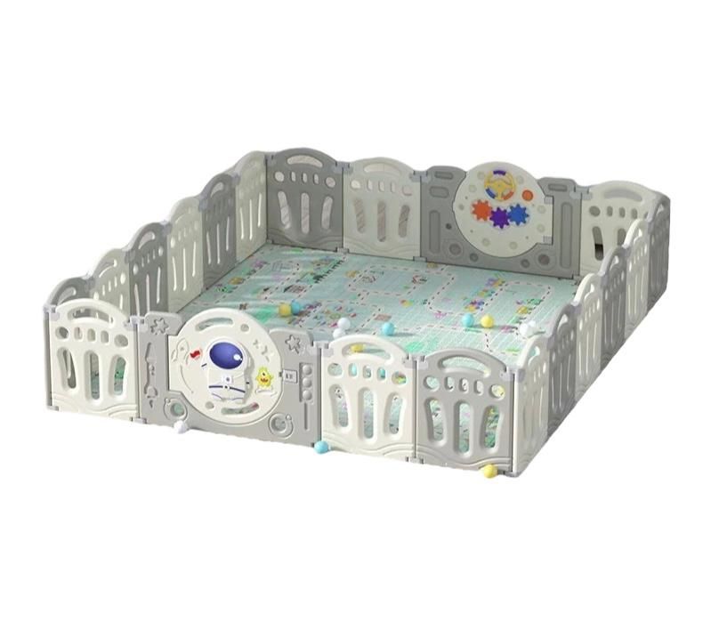 Corral Bebe Armado 199x230cm Y Alfombra Planeta