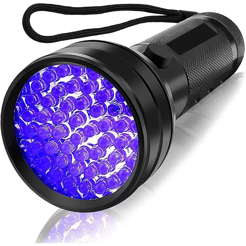 KUANGYE - Linterna Uv Violeta 395nm Detector Orina Lampara 51 Leds