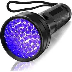 KUANGYE - Linterna Uv Violeta 395nm Detector Orina Lampara 51 Leds