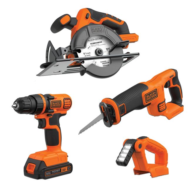 BLACK+DECKER - Kit Homework Taladro Atornillador 20V BLACK+DECKER 