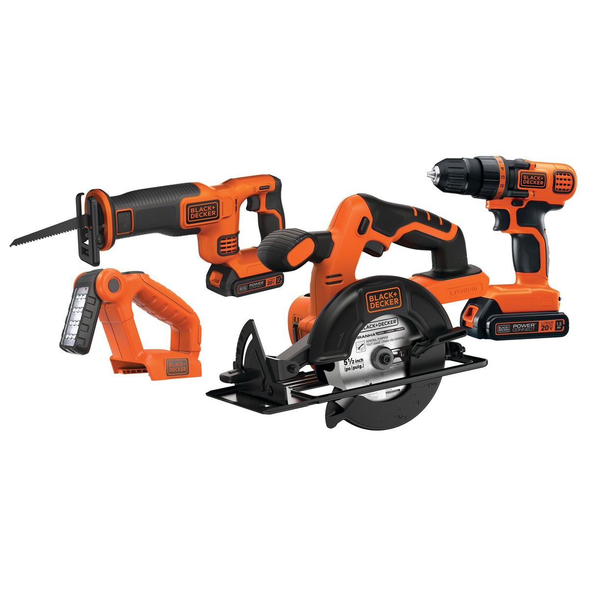 BLACK+DECKER - Kit Homework Taladro Atornillador 20V BLACK+DECKER 