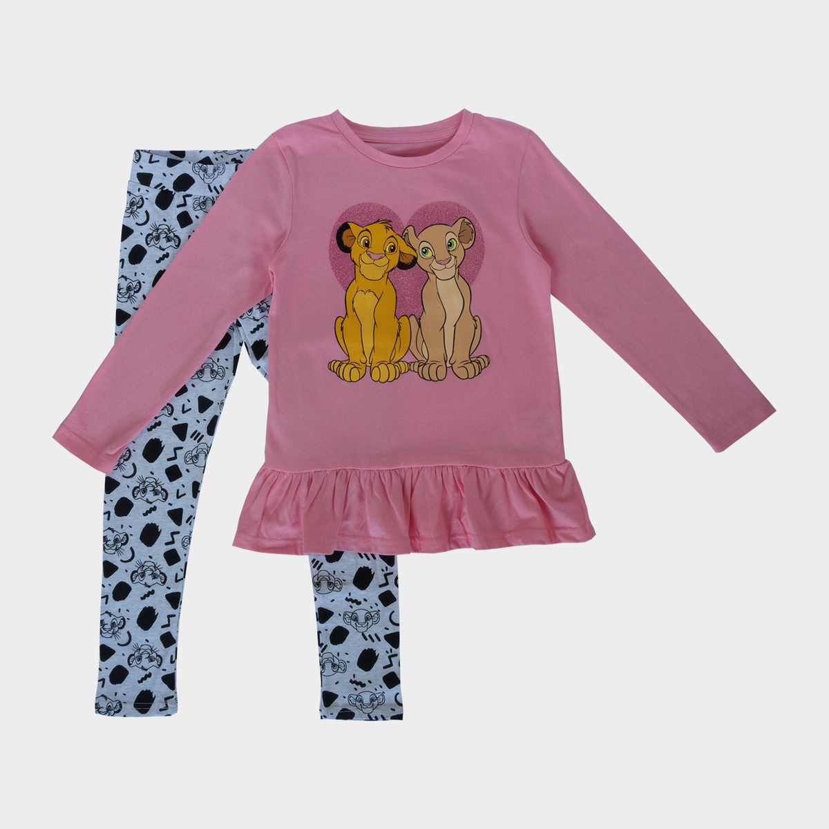 DISNEY - Conjunto Niña Rey Leon Pareja Rosado Disney