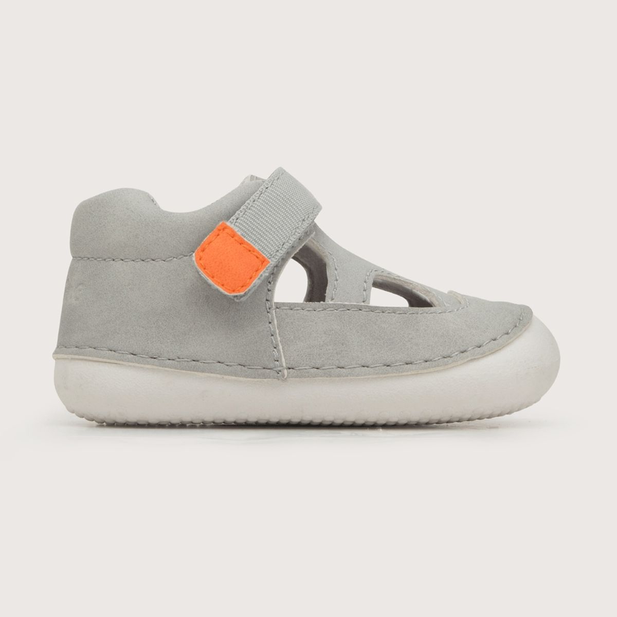 OPALINE - Sandalia de niño velcro gris 17 a 19