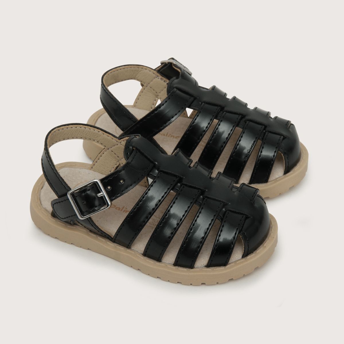 OPALINE - Sandalia de niña charol negra (20 a 29)