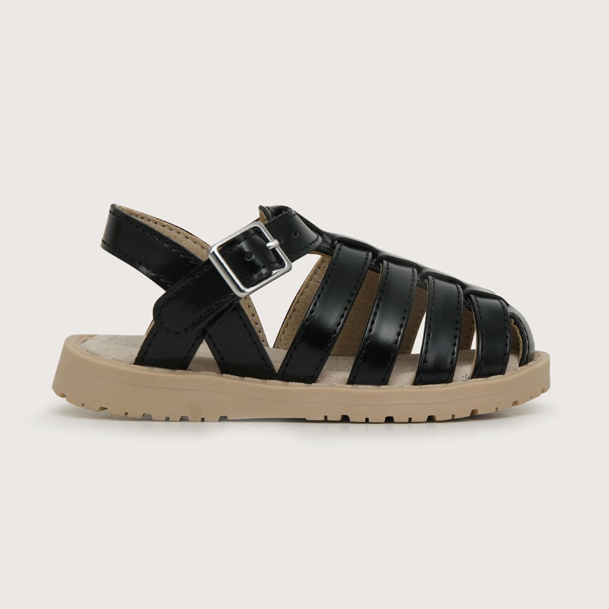 OPALINE - Sandalia de niña charol negra (20 a 29)