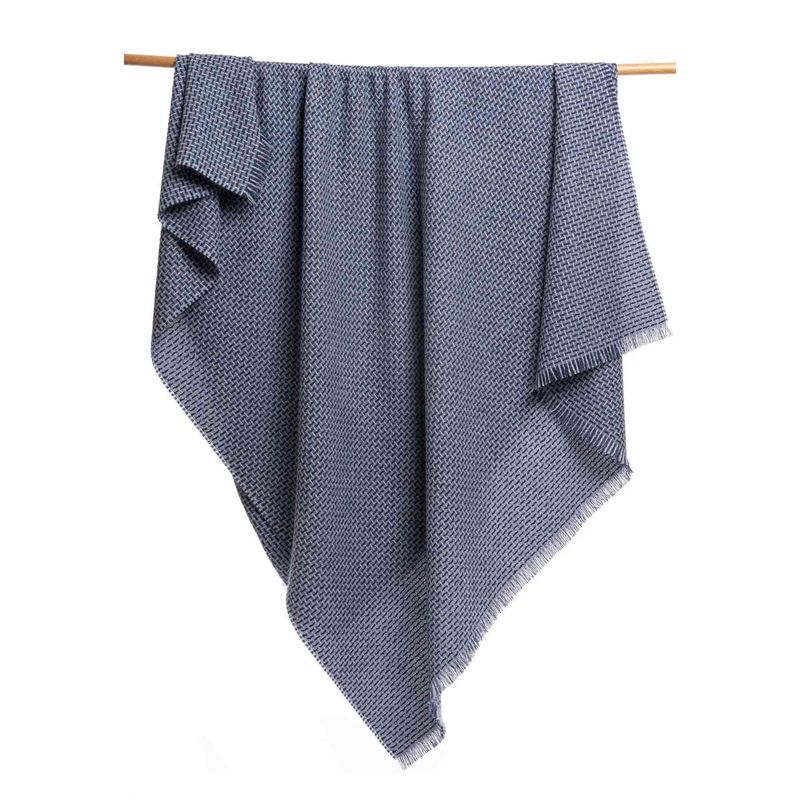 GENERICO - Manta 100 Baby Alpaca - Ruwa - Azul Marino.