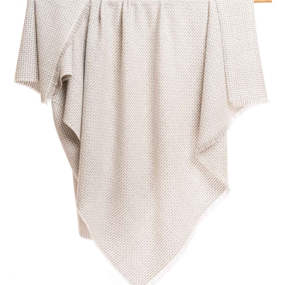 GENERICO - Manta 100 Baby Alpaca - Ruwa - Gris Claro.