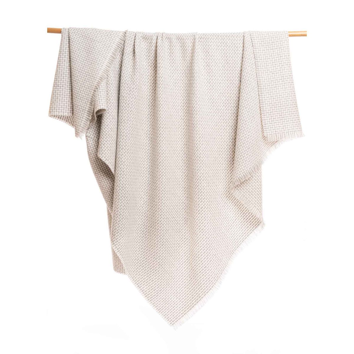 GENERICO - Manta 100 Baby Alpaca - Ruwa - Gris Claro.