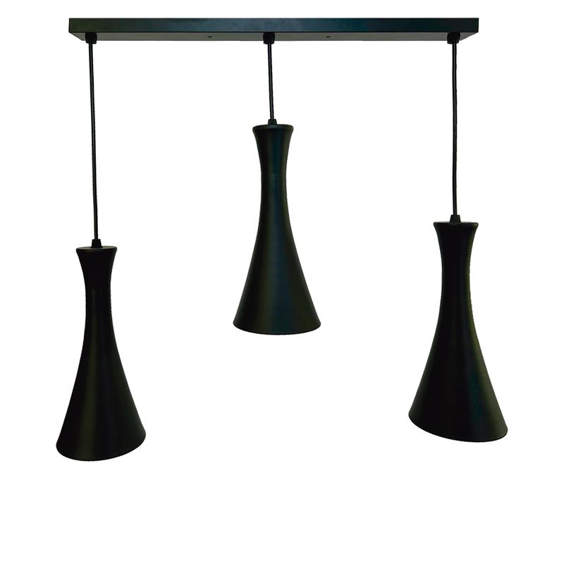 HB LEDS - Lámpara Colgante Triple E-27 Deco Naos