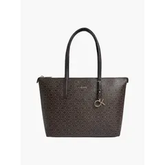 CALVIN KLEIN - Cartera Ck Must Shopper Md Mono Café