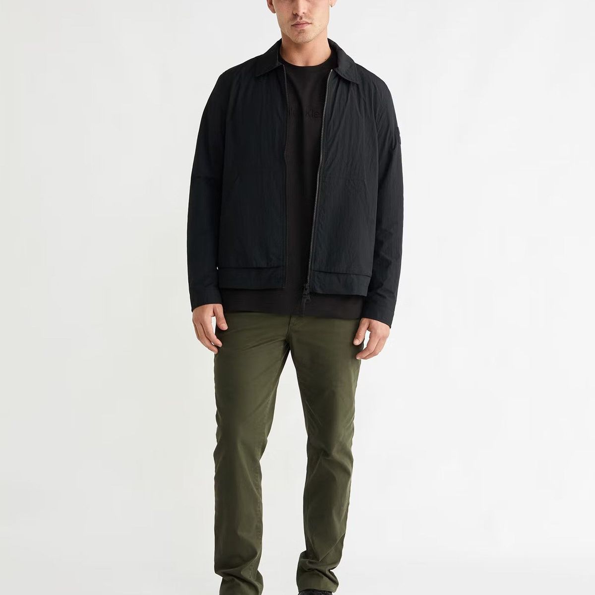 CALVIN KLEIN - Parka Nylon Pocket Blouson Negro Calvin Klein
