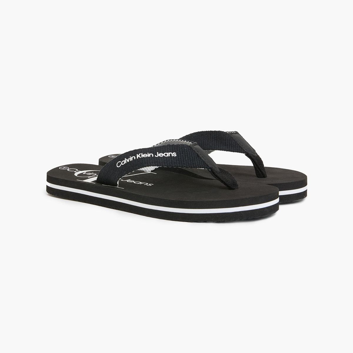 CALVIN KLEIN - Sandalia Print Flip Flop Negro Calvin Klein