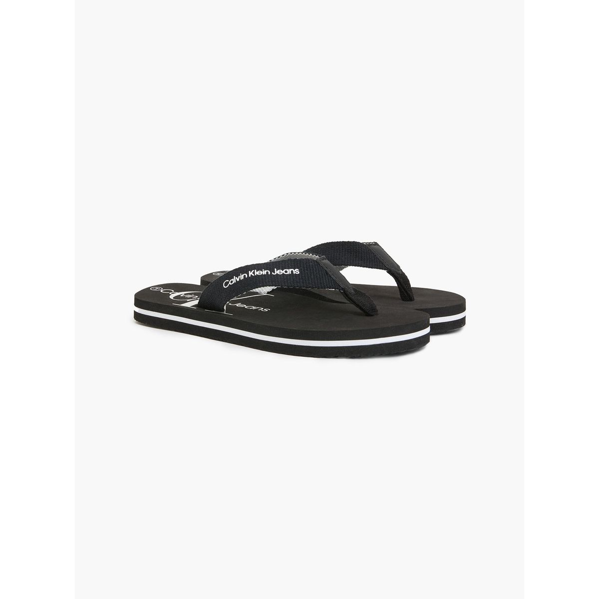 CALVIN KLEIN - Sandalia Print Flip Flop Negro Calvin Klein