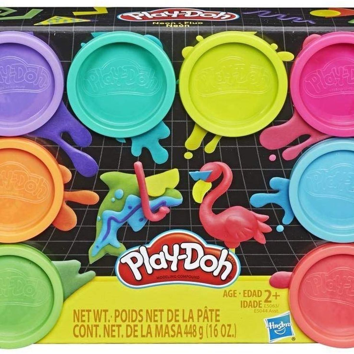 HASBRO - Play Doh - Neon - 8 Pack - Mezcla De Colores