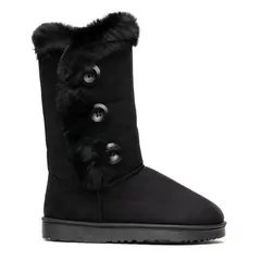 CHANCLETA - Bota Mujer Negro Kristin