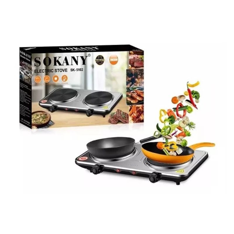 SOKANY - Cocina Electrica Portatil Encimeras  Sokany Sk-5102 W2000