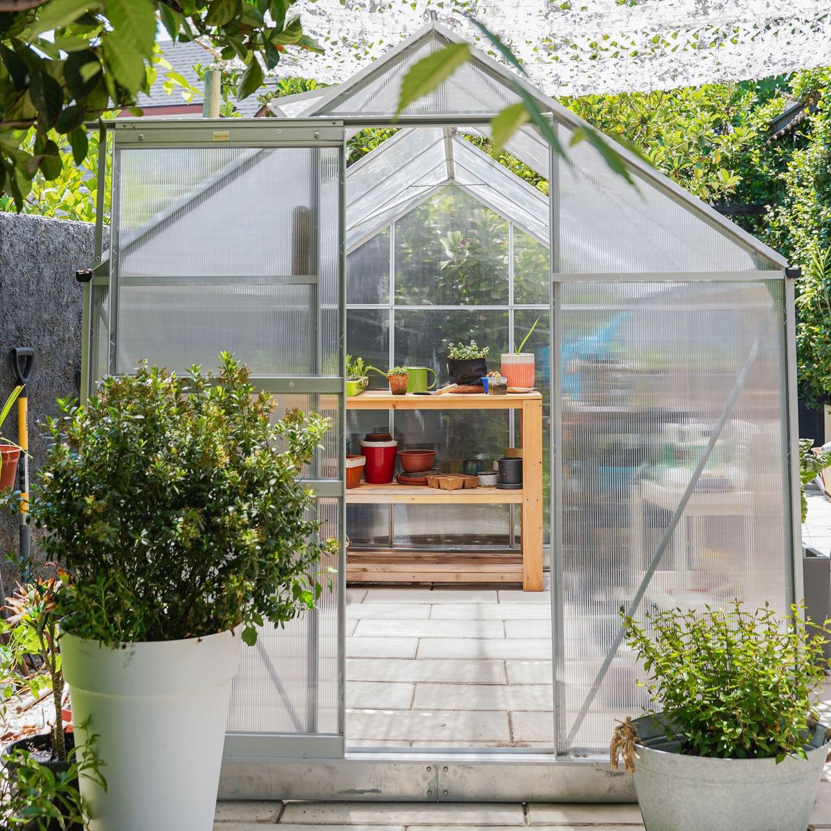 ALTAVISTA - Invernadero T4 de policarbonato,  250 x 190 x 205 cm