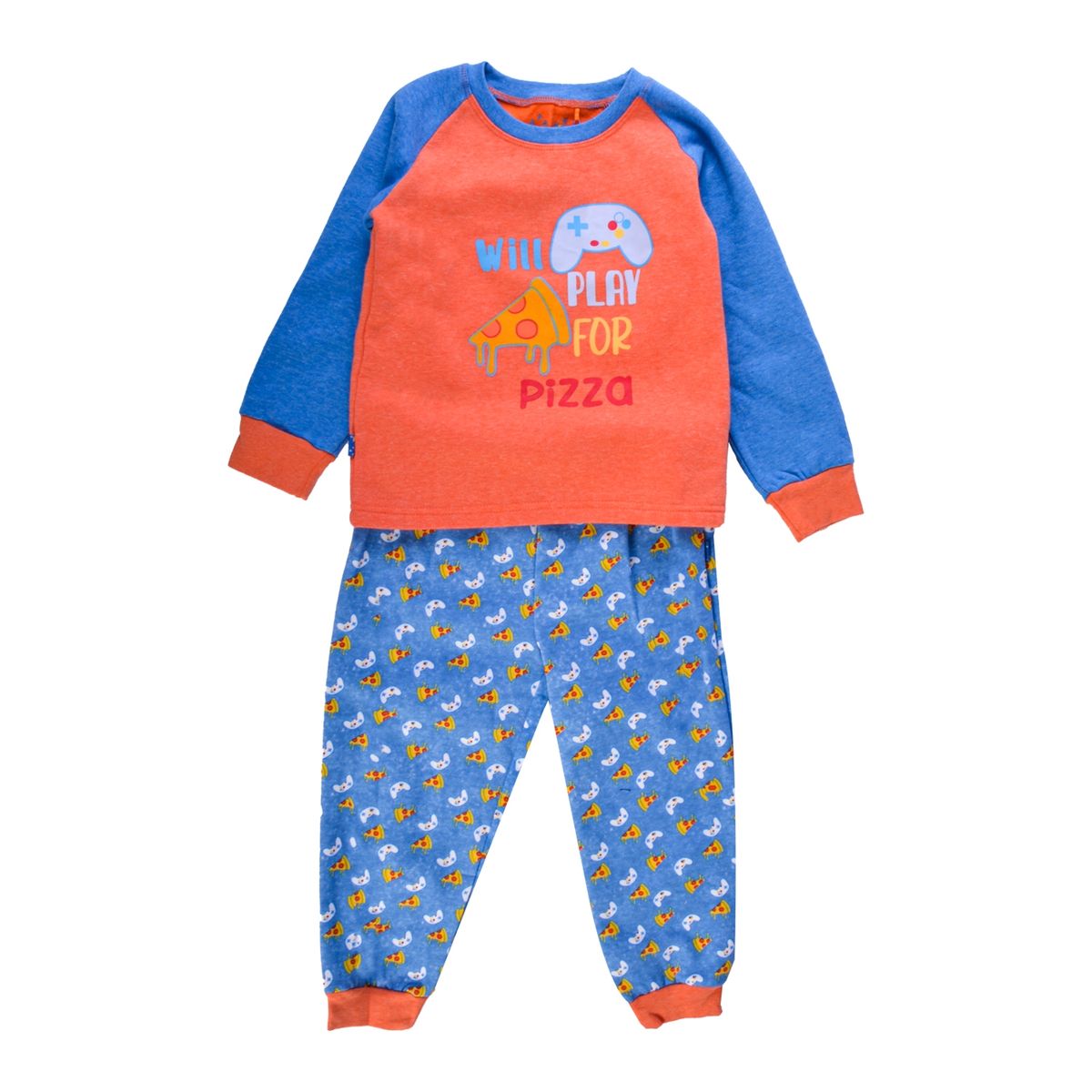 PILLIN - Set 2 Pzas Pijama Niño Naranja Pillin PILLIN