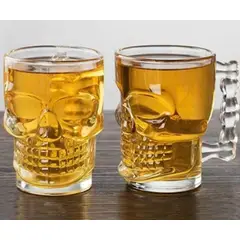 VARIOS - Set 2 Vasos Shoperos Calavera 530 Cc