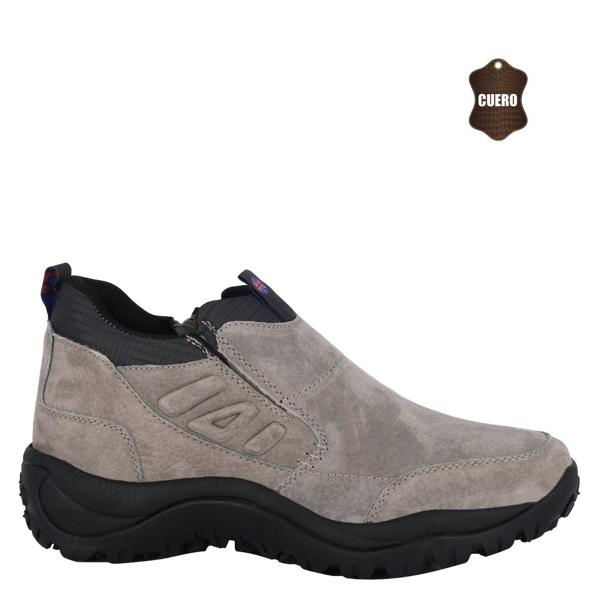 LONDON ADIXT - Botin de Cuero Hombre Gris Cota London Adixt