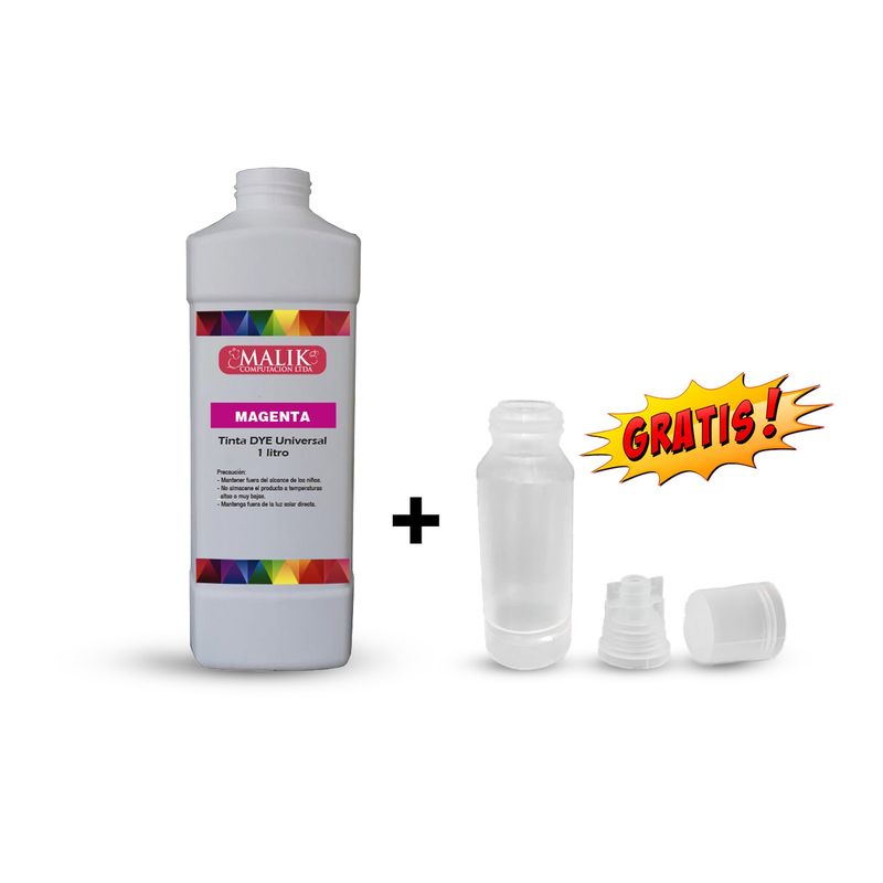 MALIK - Tinta Magenta 1 Litro Con Botella T544 para Epson Ecotank L3210