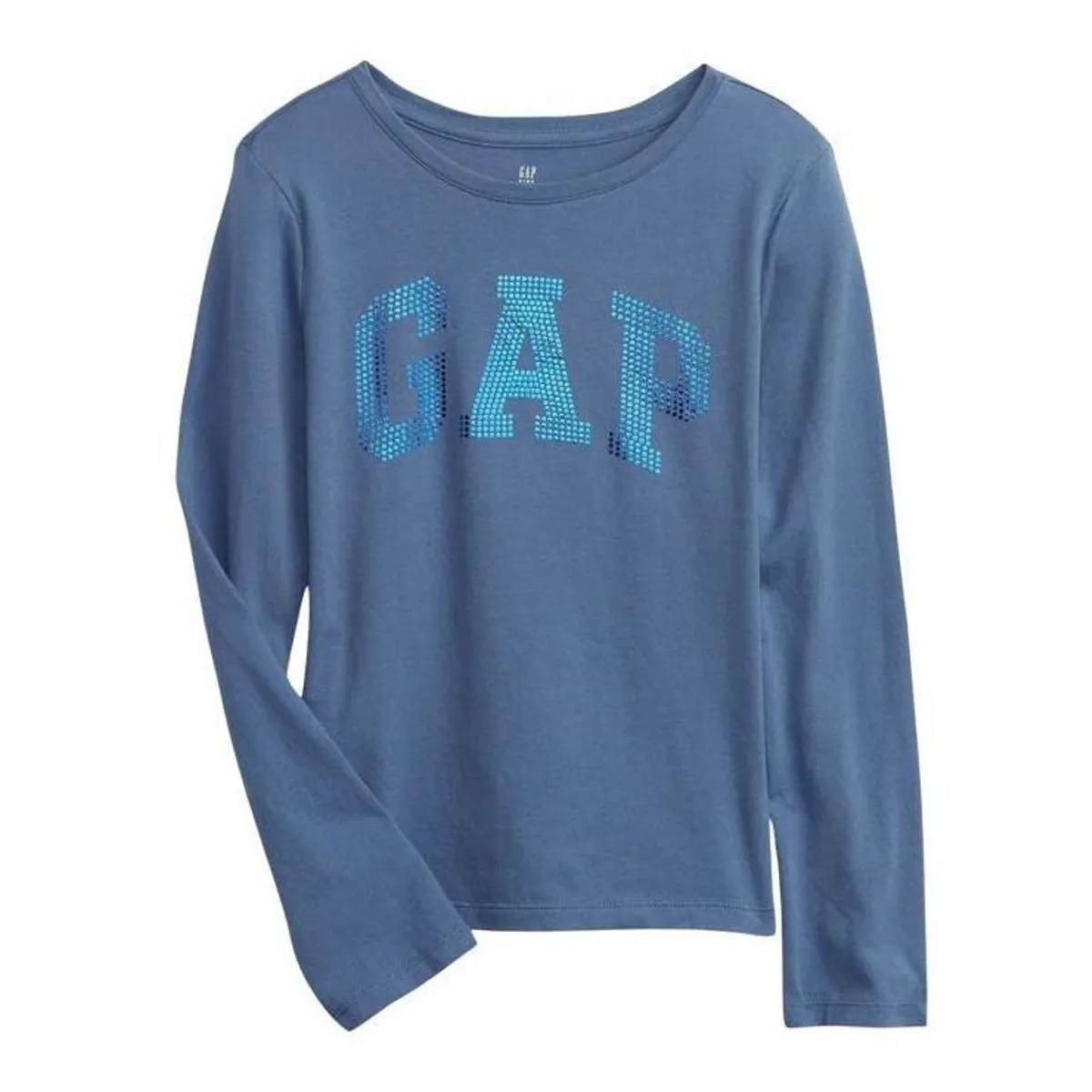 GAP - Polera Niña Gap Manga Larga Logo Azul