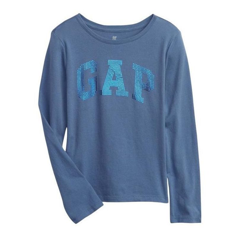 GAP - Polera Manga Larga Logo Azul GAP
