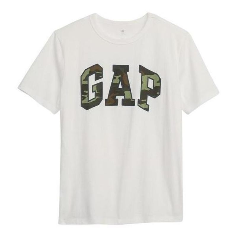 GAP - Polera Logo 1 Algodón Manga Corta Blanco GAP