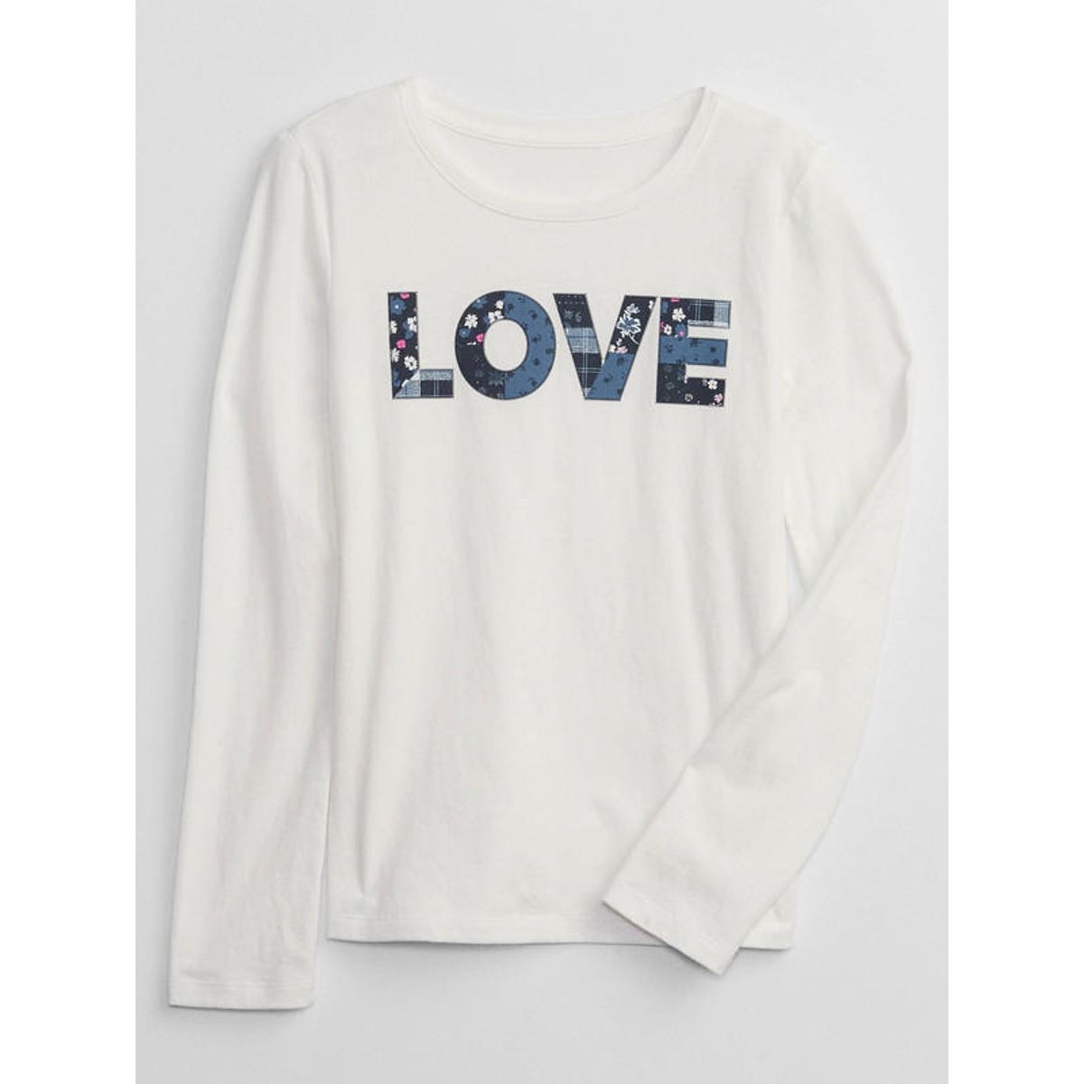 GAP - Polera Manga Larga Gráfica Blanco GAP