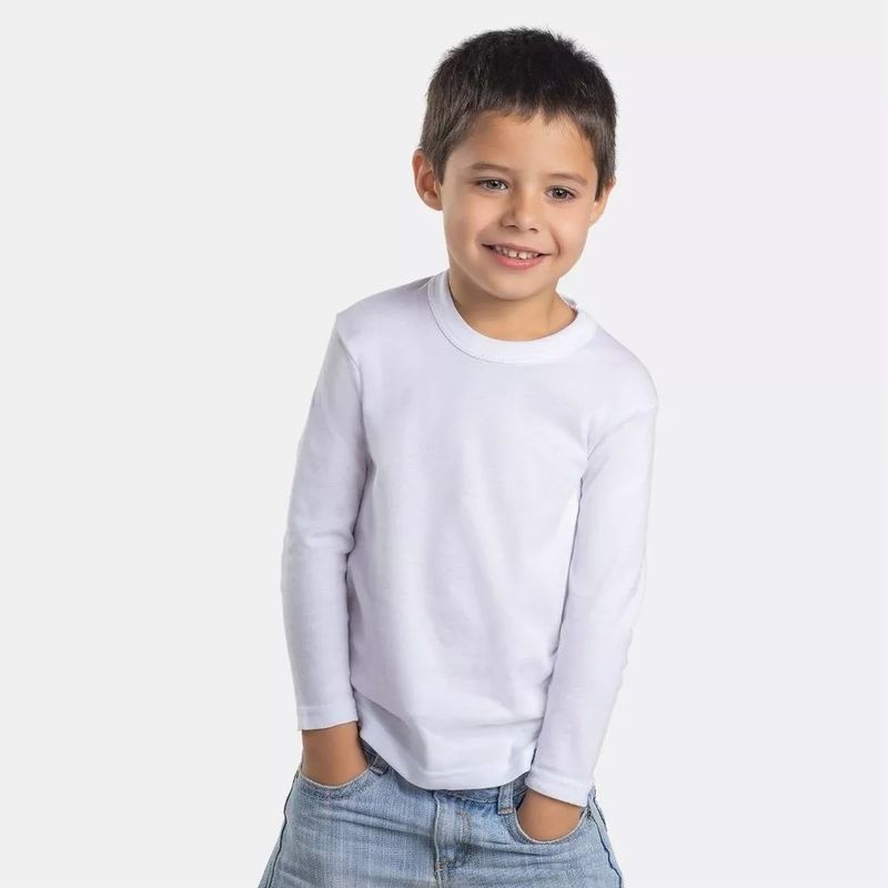 EVERSO - Pack 6 Camisetas De Niño Algodón Con Bambú Con Polar Manga Larga