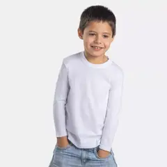 EVERSO - Pack 6 Camisetas De Niño Algodón Con Bambú Con Polar Manga Larga