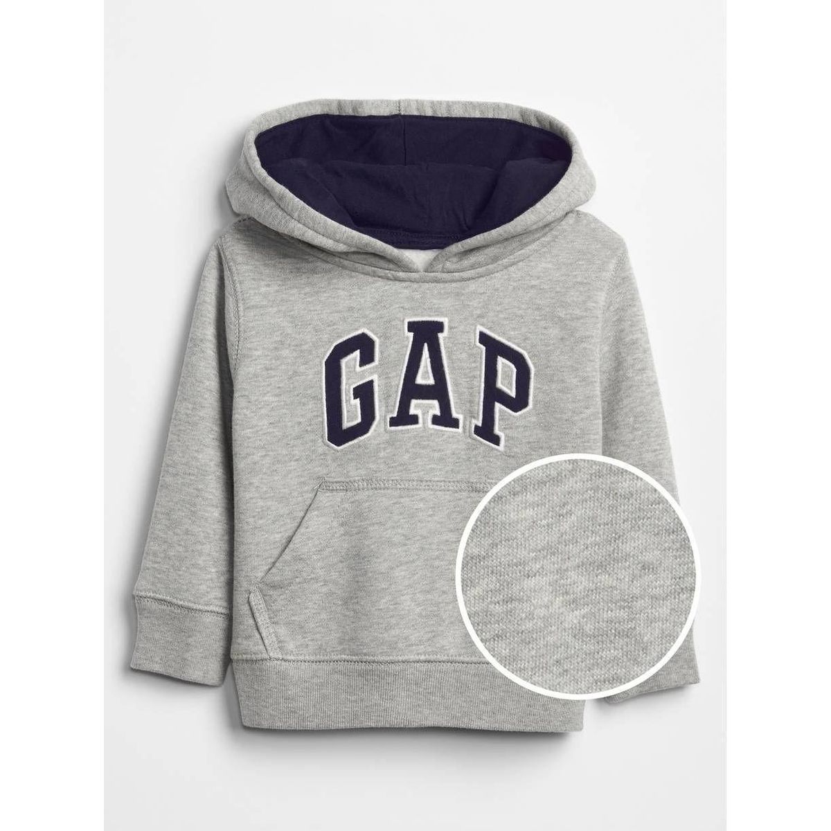 GAP - Polerón Con Gorro Logo Gris GAP