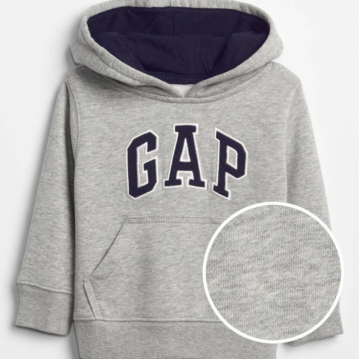 GAP - Polerón Con Gorro Logo Gris GAP