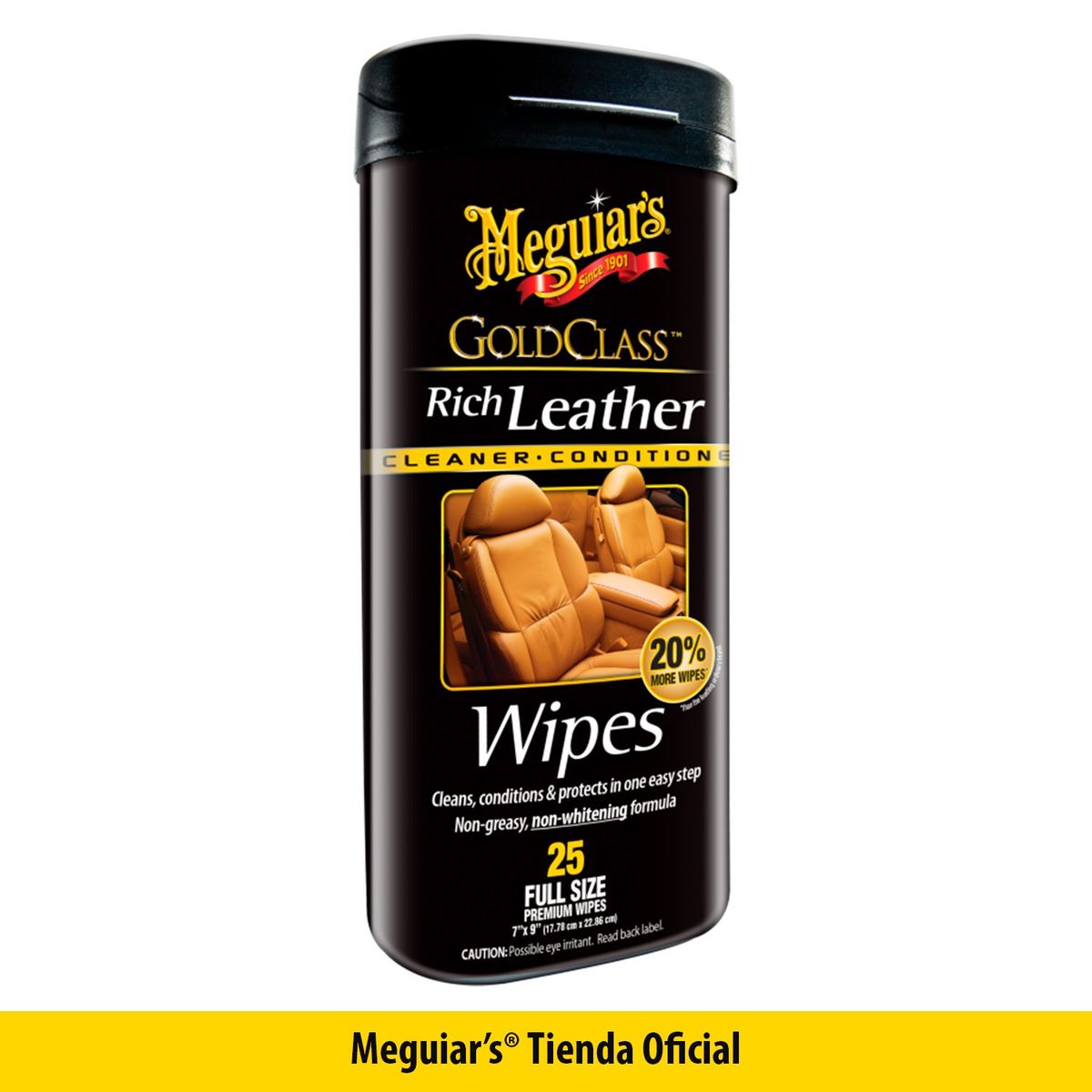 MEGUIARS - Limpiador De Cuero Meguiars Gold Class Rich Leather Wipes