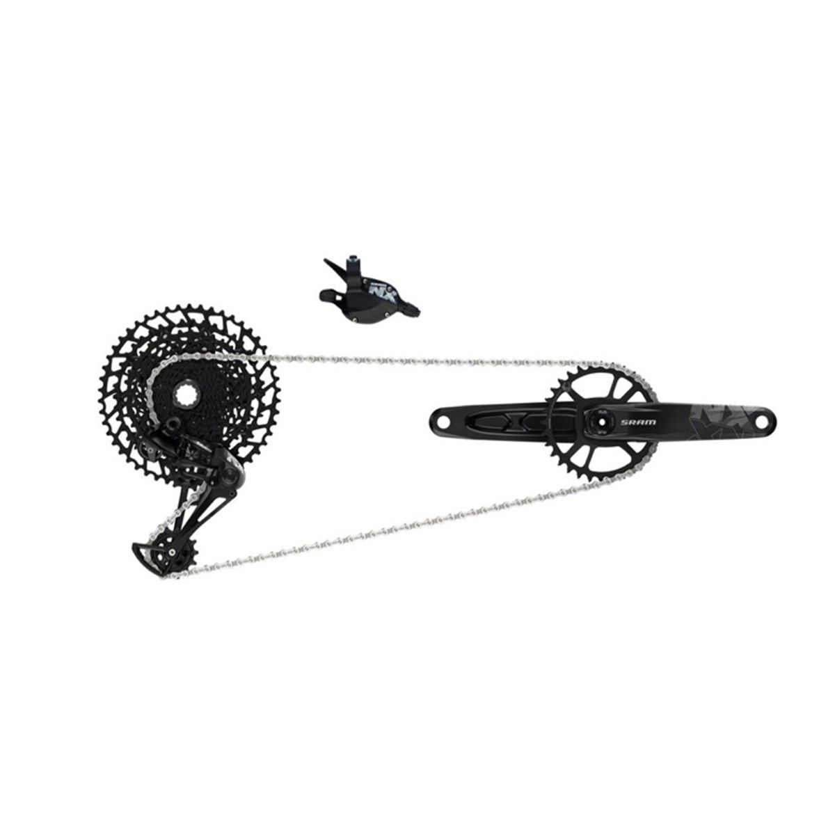 SRAM - Transmisión Eagle NX HG DUB Boost 52mm 175mm DM3 32T X-Sync 126L 10-50T