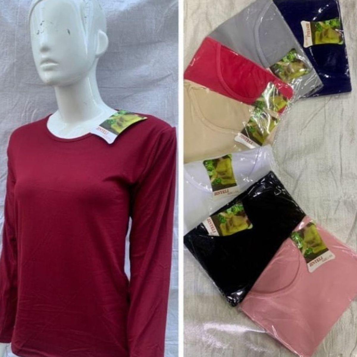 AGW - Pack 3 Camisetas Mujer Bambú Sin Polar