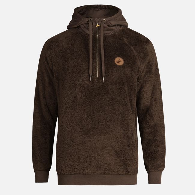 HAKA HONU - Poleron Hombre Cangur-oso Café Haka Honu