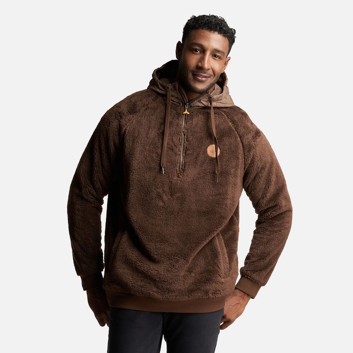 HAKA HONU - Poleron Hombre Cangur-oso Café Haka Honu