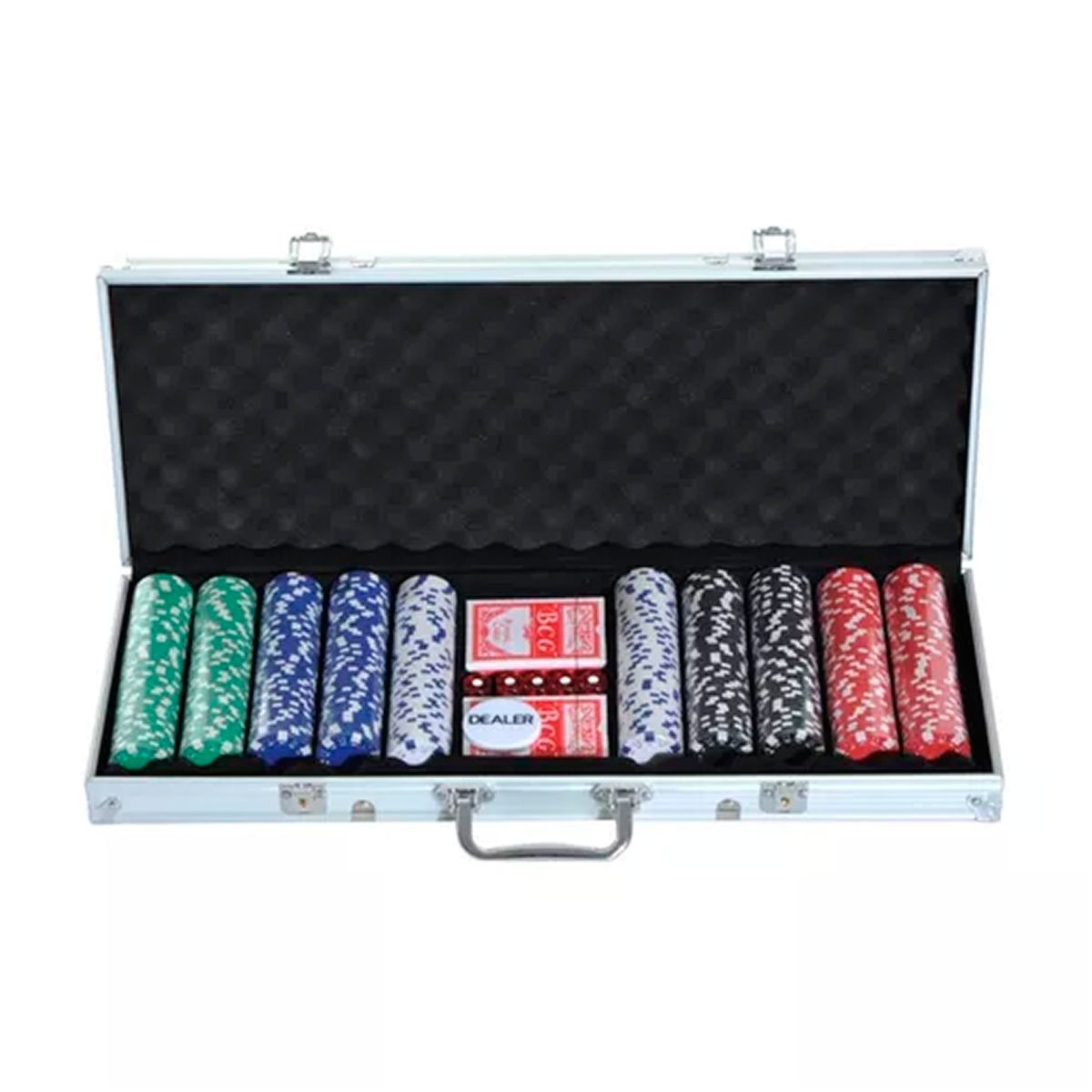 ESHOPANGIE - Set Poker Profesional 500 Fichas 11,5gr + Maleta Aluminio