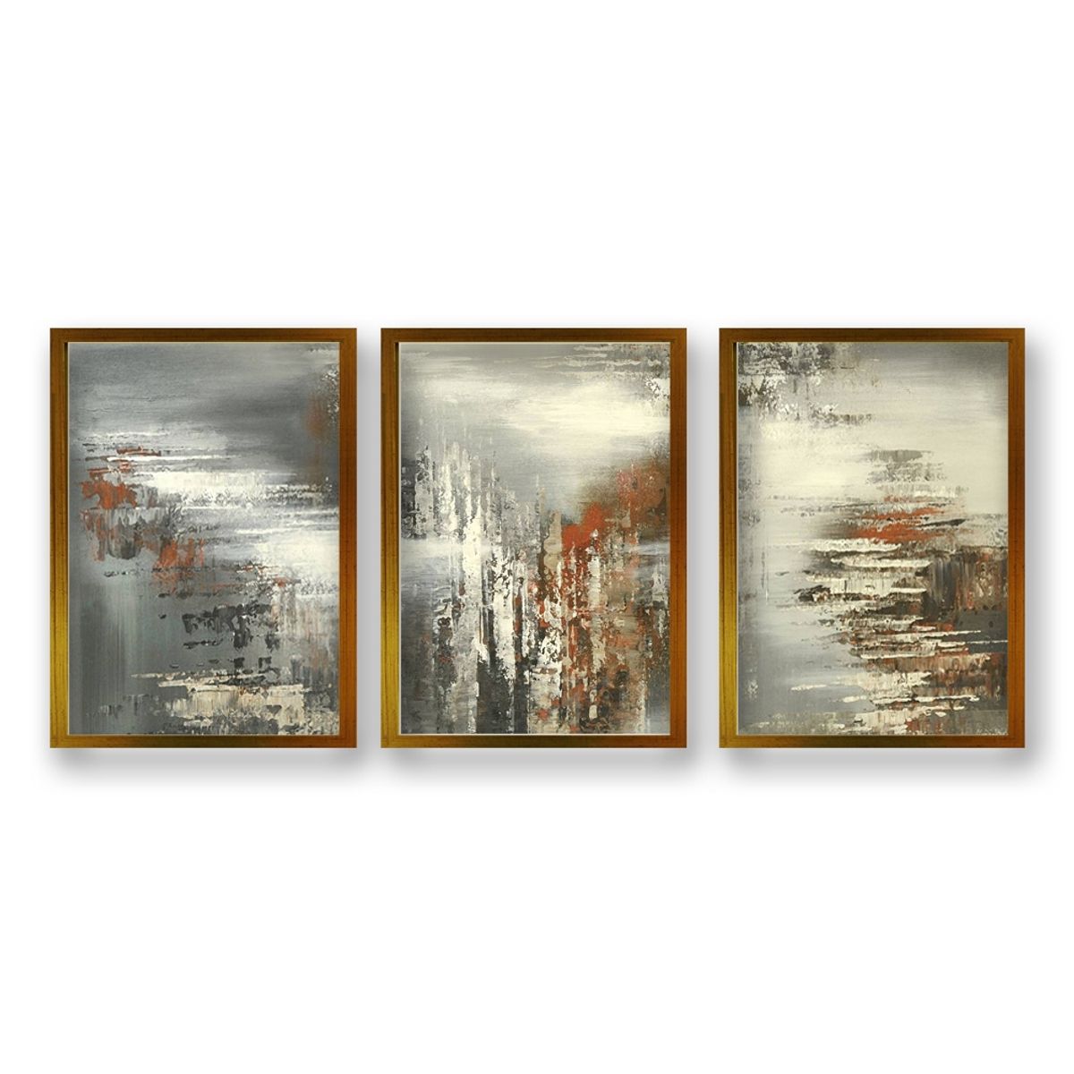 RETELA - Cuadro Trio Cepia - Dorado - 70x50 cm