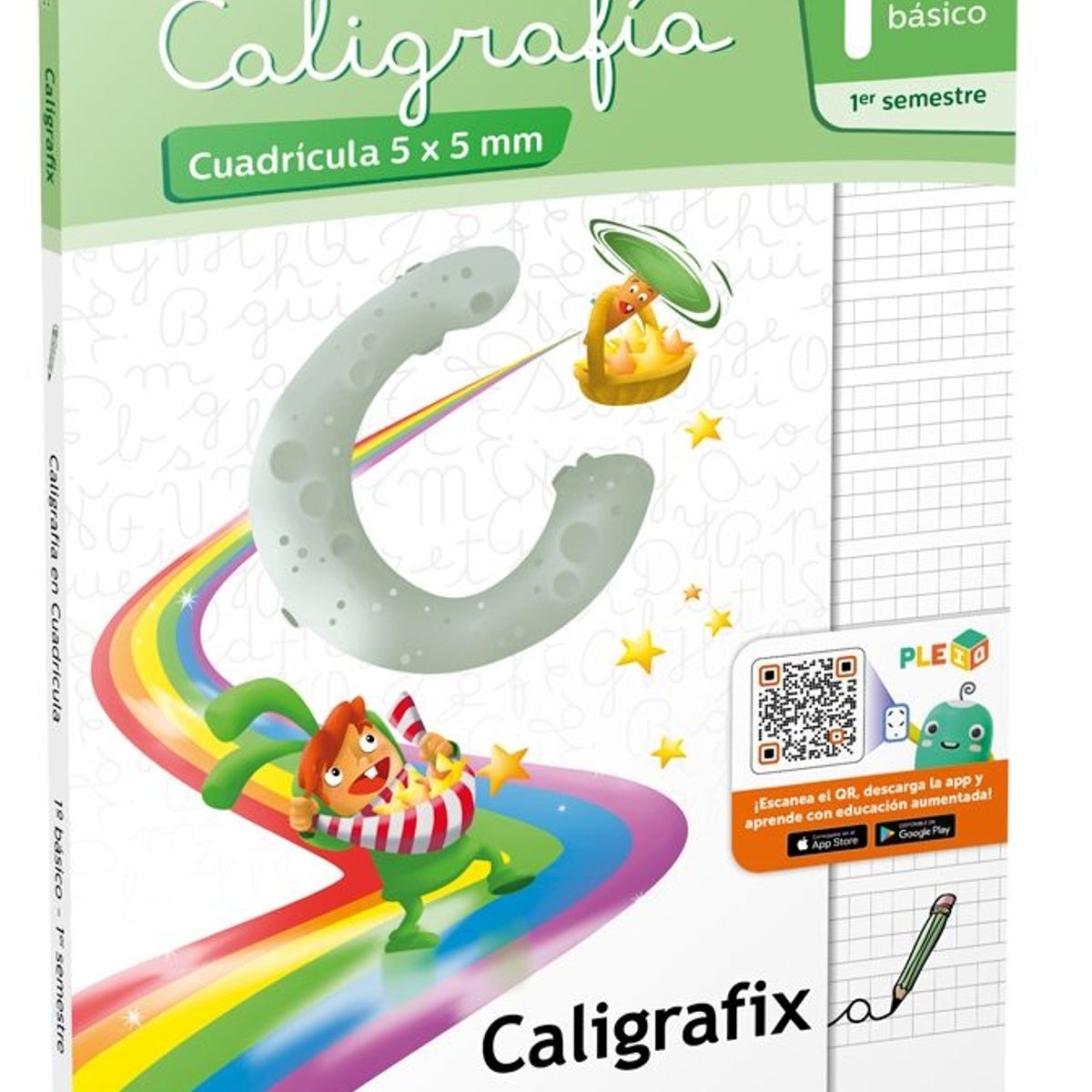 CALIGRAFIX - Caligrafix Cuaderno Caligrafia 1° Basico 1er Semestre Cuadricula Edicion Actualizada